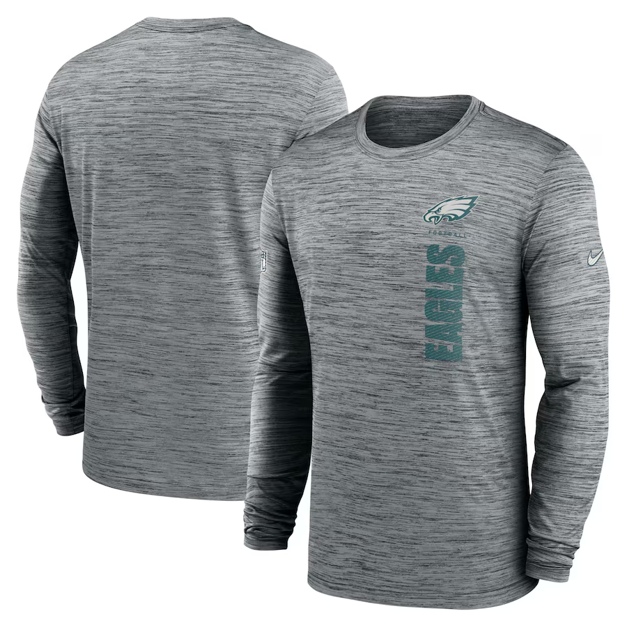 Men Philadelphia Eagles grey 2024 Nike NFL long sleeve t shirts